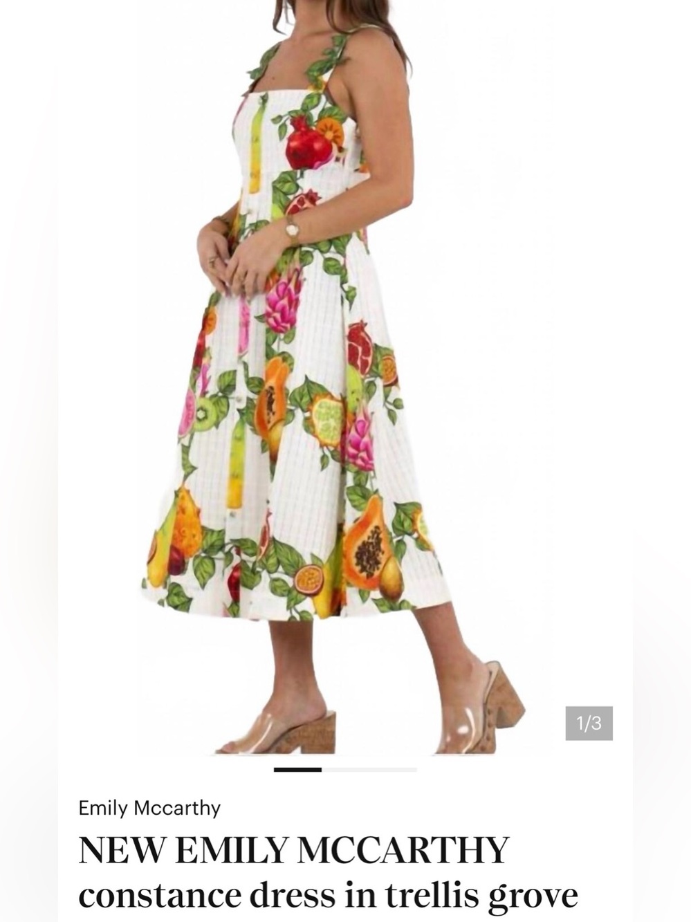 Emily McCarthy Constance Midi dress size medium NWT